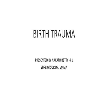 Birth injury | PPTX