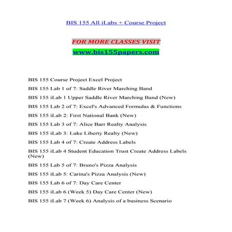 BIS 155 PAPERS Inspiring Innovation--bis155papers.com