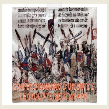 L'Impero romano d'oriente e le Crociate