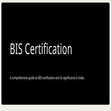 BIS Certification Consultants in Delhi.pptx