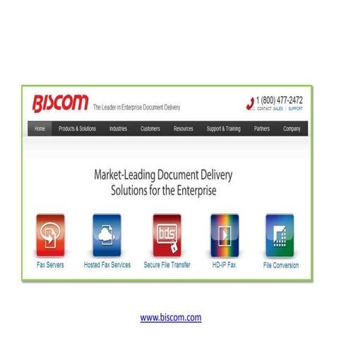 Biscom corp presentation 4 2012