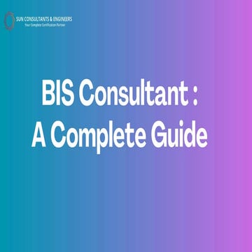 BIS Consultant – Hassle-Free Certification