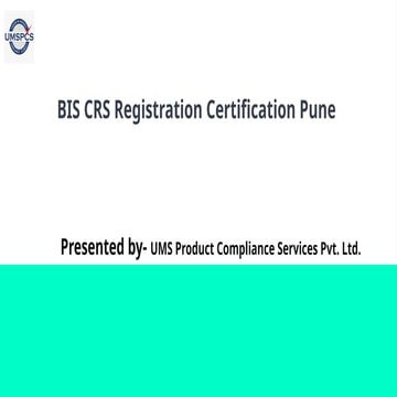 BIS CRS Certification Process for Electronic Products in India | PDF