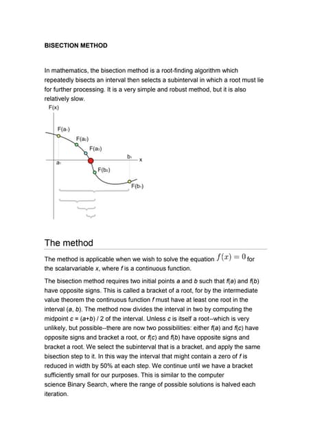 Bisection Method | PPT