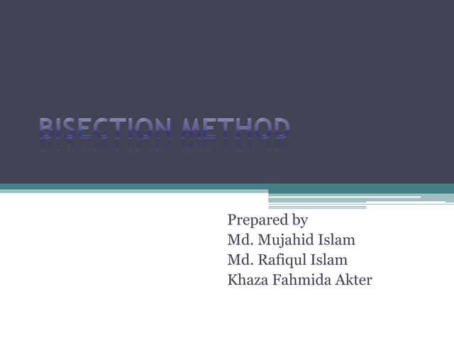 Bisection method