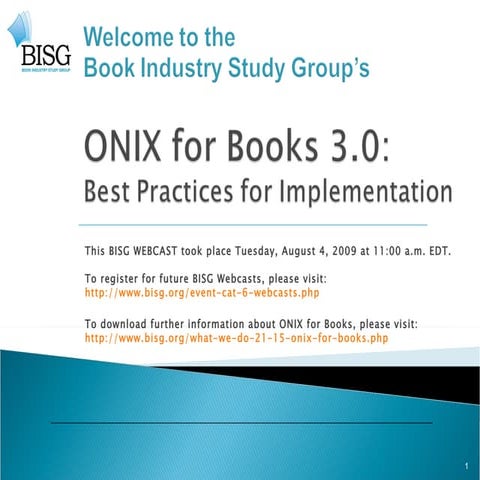 Onix For Books Download _ Neuer Leitfaden für ONIX-Meldung von E-Books ...