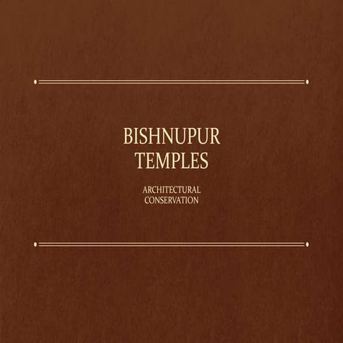 Bishnupur temples (Conservation)