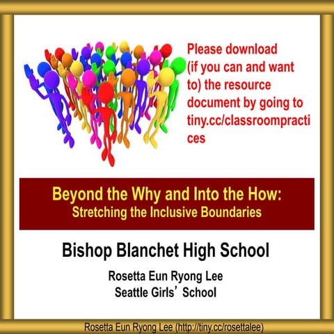 Bishop Blanchet High School Inclusive Classroom Practices
