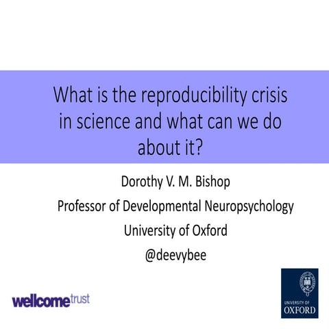 What is the reproducibility crisis in science and what can we do about it?