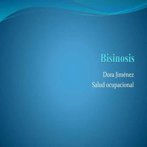 Bisinosis | PPTX