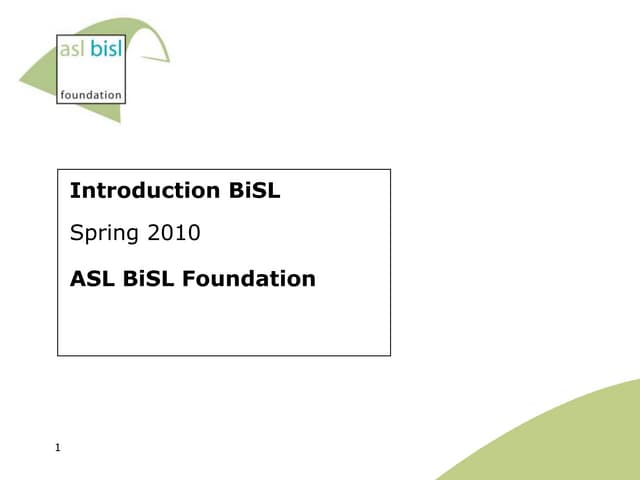 BiSL introduction ENG