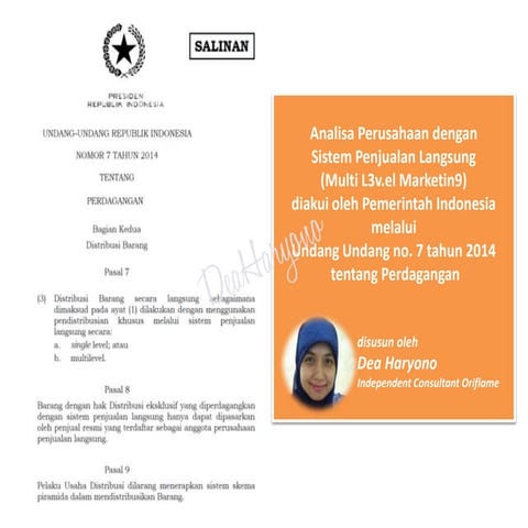 Analisa Bisnis MLM Oriflame