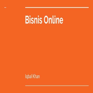 Bisnis Tanpa Modal Dengan Dropsip - Iqbal Khan Rasarab