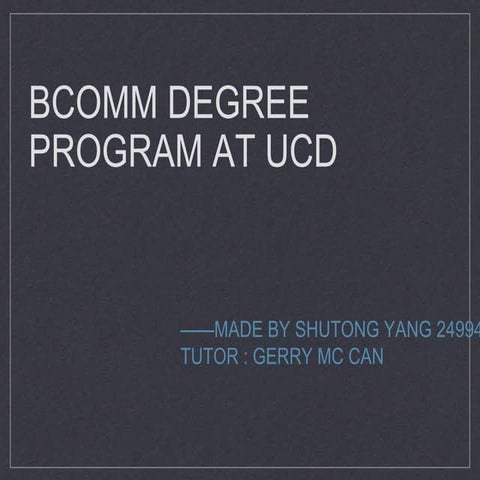 Ucd | PPTX