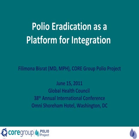 Polio Eradication as a Platform for Integration_6.15.11_Bisrat