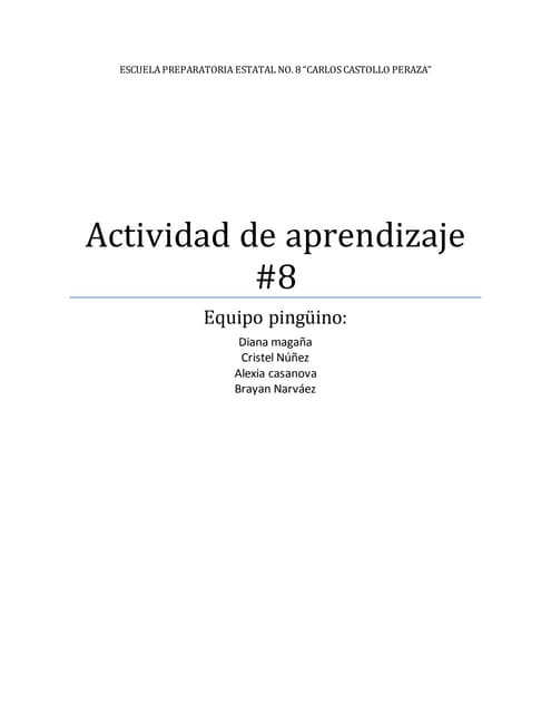 actividad de aprendizaje #8