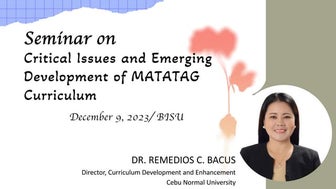 matatag curriculum . presentation for re