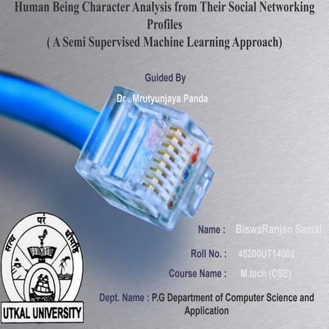 Human Being Character Analysis from Their Social Networking Profiles