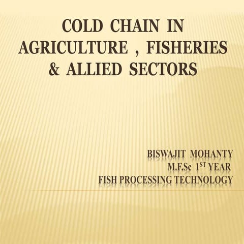 Farm to Fork - A Supply Chain Perspective | PPTX