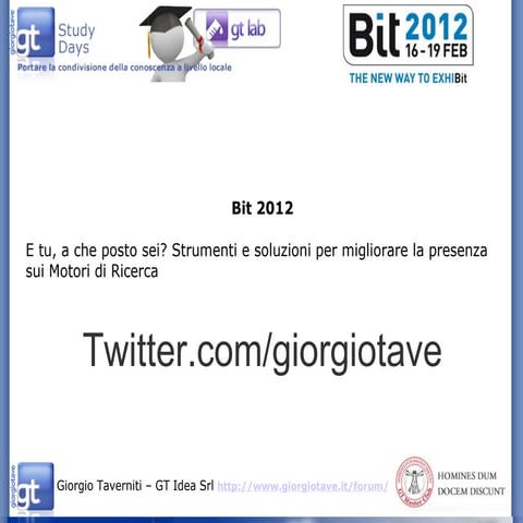 BIT: tra Social Search e Google Plus