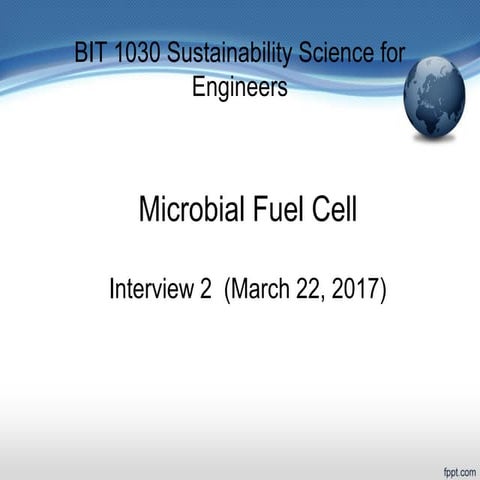 microbial fuel cell