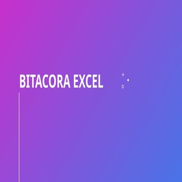 BITACORA COMANDOS BASICOS MICROSOFT EXCEL.pptx