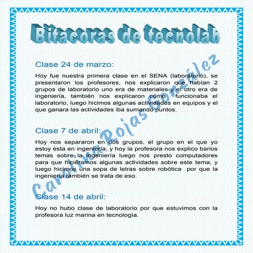 Bitacoras de tecnolab