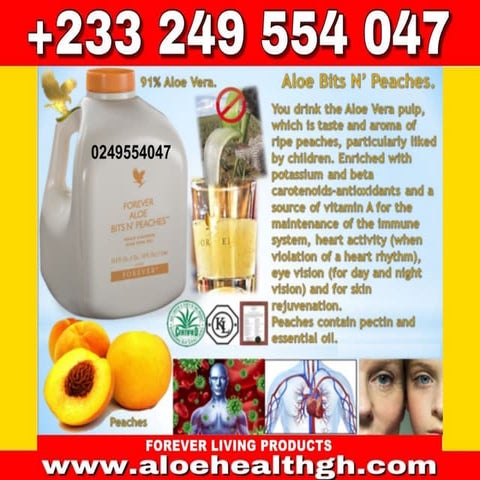 Forever aloe Bits N Peaches-forever living products | PDF