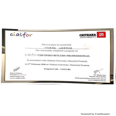 Certified Bitcoin Professional
