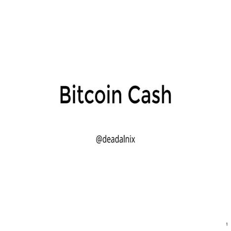 Bitcoin cash-2018