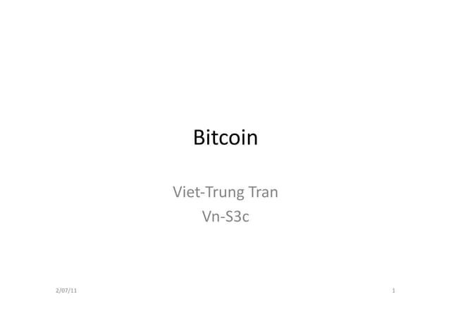 Bitcoin P2P currency