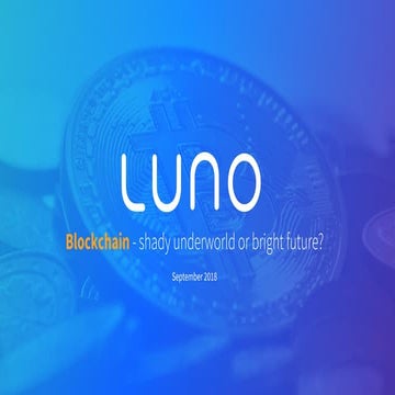 Bitcoin  - shady underworld or bright future, September 2018