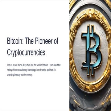 Bitcoin: The Pioneer of Cryptocurrencies