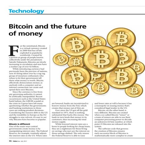 Bitcoin and the future of money
