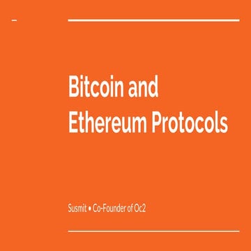 Bitcoin lightning network and ethereum protocols