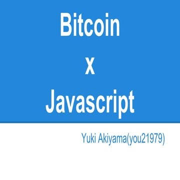 Bitcoin x javascript