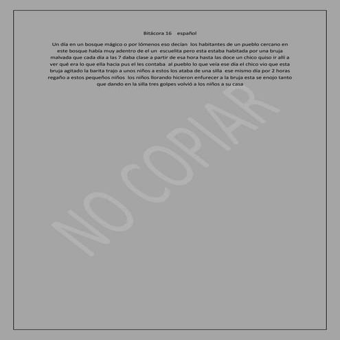Bitácora 16    español