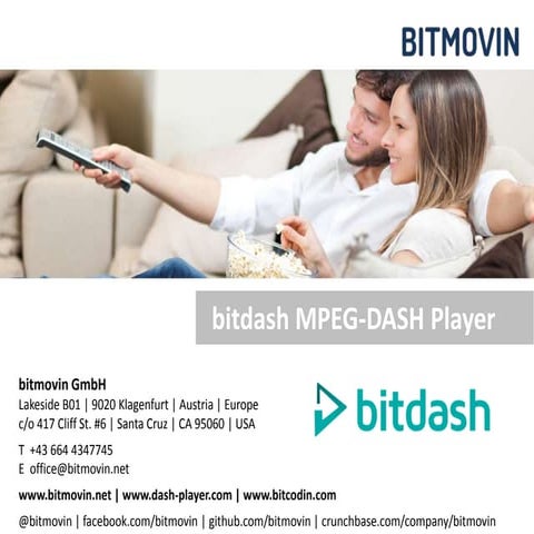 bitdash - Simple & Easy MPEG-DASH Player for Web and Mobile