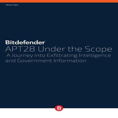 Bitdefender in depth-analysis cyber espionage