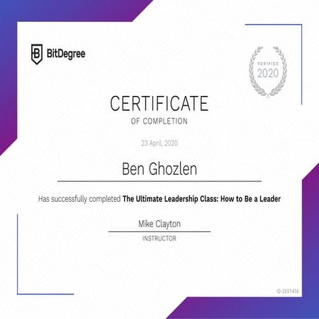 Certification Bitedegree en Leadership | PDF
