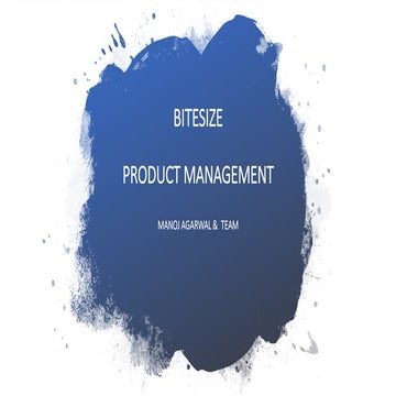 Practical Product Management - Product Definition - NIMBLE FRAMEWORK
