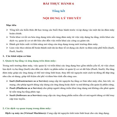 Bài thực hành 6 điện toán đám mây tdmu ngành cntt