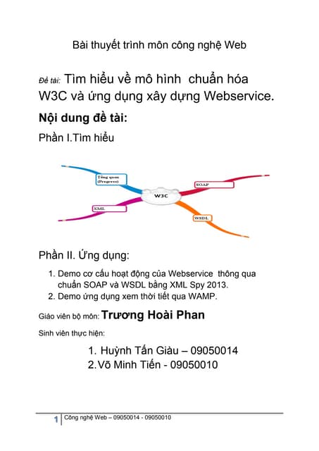 Bài thuyết trình môn công nghệ web