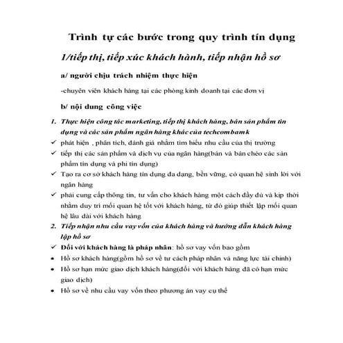 Bài thuyết trình môn tin dụng ngân hàng