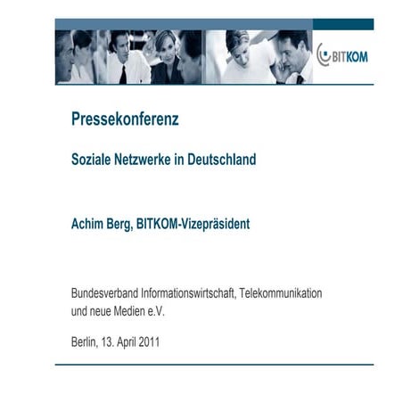 BITKOM - Soziale Netzwerke in Deutschland