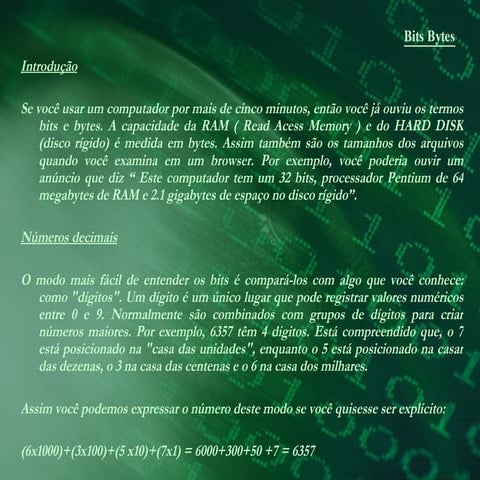 O que é bit | DOCX