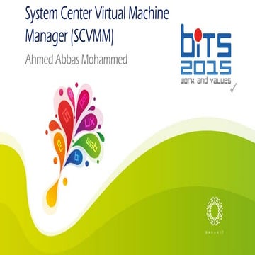 BITS 2015, System Center Virtual Machine Manager (SCVMM)