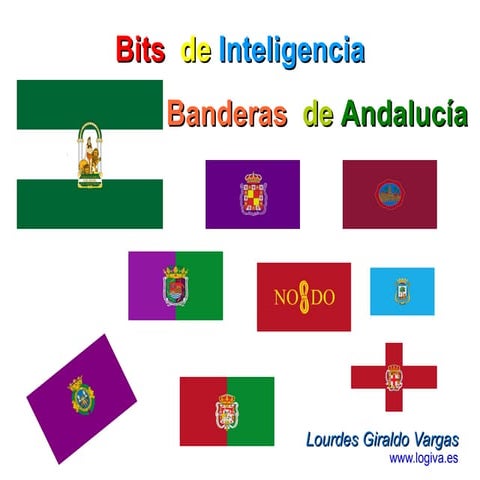 Bits banderas de Andalucía