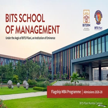 BITS School of Management: Transforming Business Education for the AI ...