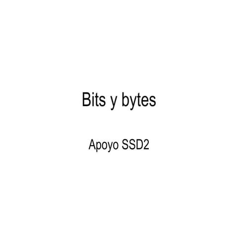 Bits Y Bytes | PPT